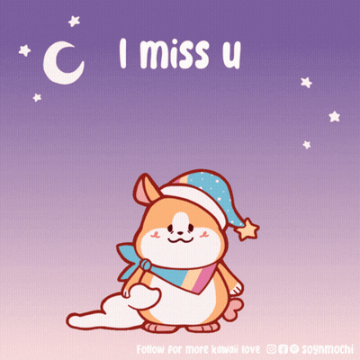 Cartoon Dog I Miss U GIF