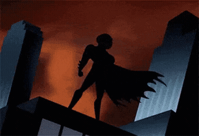 Cartoon Dog In Batman Costume Saying Hog GIF