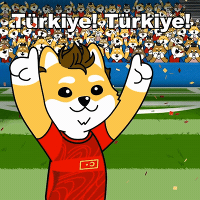 Cartoon Dog In Red Shirt Saying Turkeye GIF