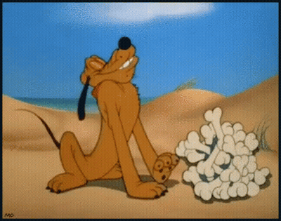 Cartoon Dog Laying Down Lovie You Nighty Night GIF