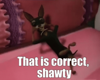 Cartoon Dog Laying On Bed Saying That Is Correct Shawty GIF