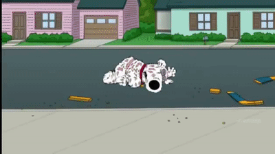 Cartoon Dog Laying On Ground GIF
