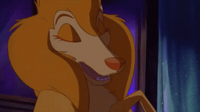 Cartoon Dog Looking In Mirror GIF