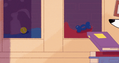 Cartoon Dog Looking Out Window GIF