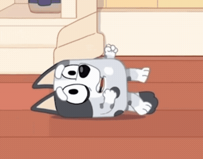 Cartoon Dog Lying On Floor GIF