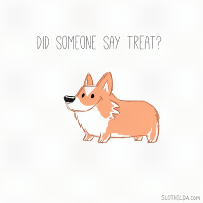 Cartoon Dog Saying Did Someone Say Treat GIF