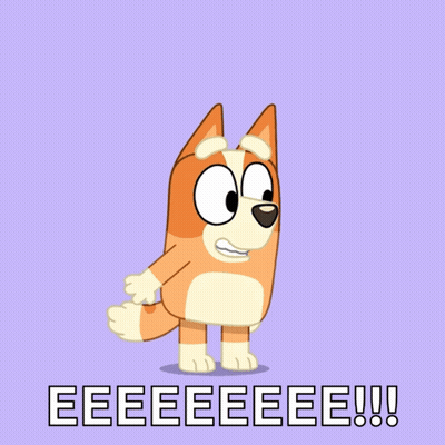 Cartoon Dog Saying Eeeeeeee GIF