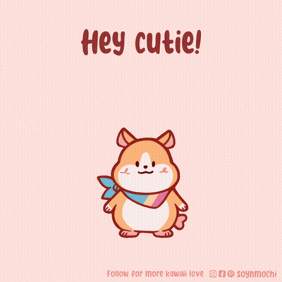 Cartoon Dog Saying Hey Cutie GIF
