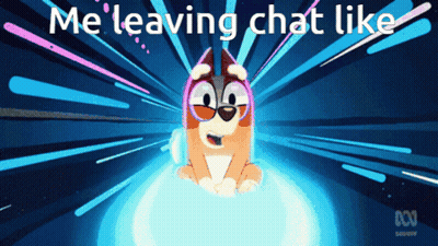 Cartoon Dog Saying Me Leaving Chat Like GIF