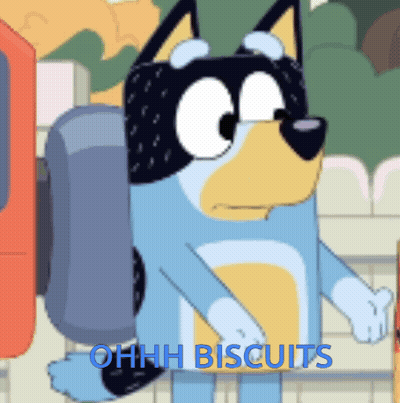 Cartoon Dog Saying Ohh Biscuits GIF