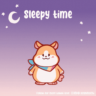 Cartoon Dog Saying Sleepy Time GIF