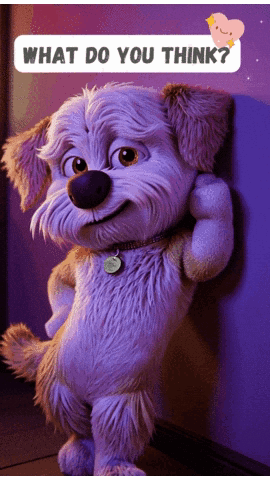 Cartoon Dog Saying What Do You Think GIF