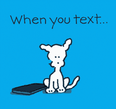 Cartoon Dog Says Boop Beep Beside Phone GIF