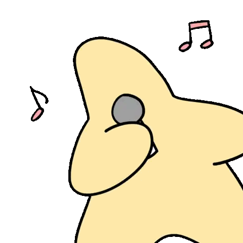 Cartoon Dog Singing Into Microphone Sticker
