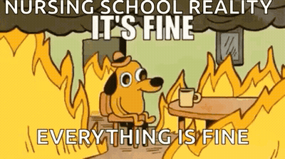 Cartoon Dog Sitting By Fire With Coffee GIF