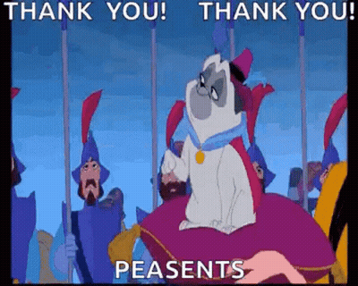 Cartoon Dog Sitting On Pillow GIF