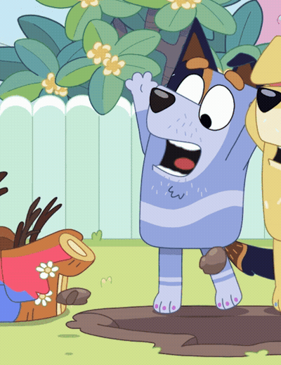 Cartoon Dog Standing Next To Another Dog GIF
