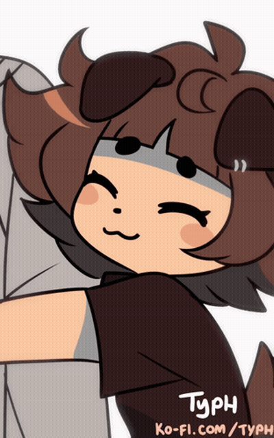 Cartoon Dog Typh GIF