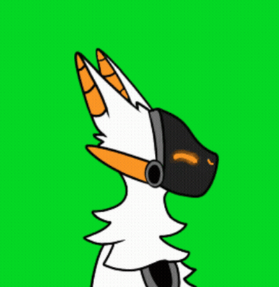 Cartoon Dog Wearing Headphones GIF