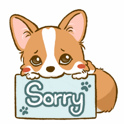 Cartoon Dog Welsh Corgi Puppy Sorry GIF