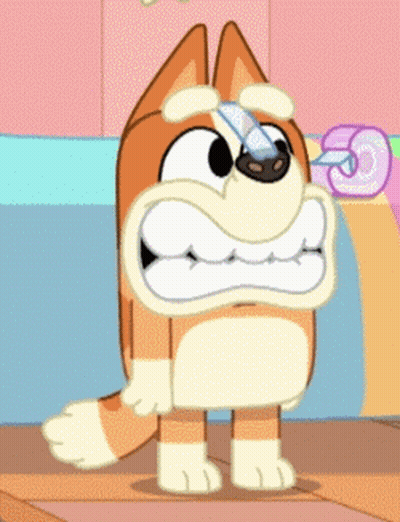 Cartoon Dog With Bandage GIF
