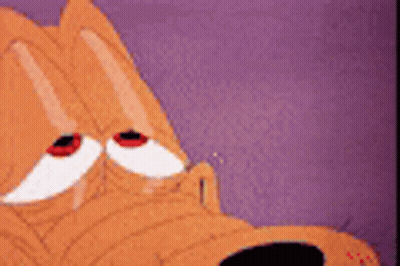 Cartoon Dog With Big Red Eyes GIF