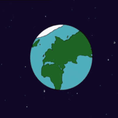Cartoon Dog With Globe In Mouth GIF