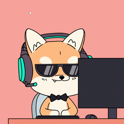Cartoon Dog With Headphones And Sunglasses Saying It's GIF