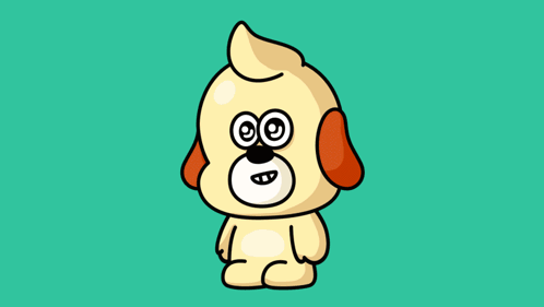 Cartoon Dog With Laser Beam From Eyes GIF