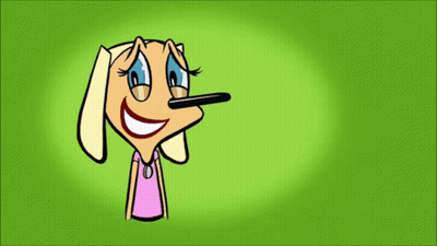 Cartoon Dog With Long Nose And Pink Shirt GIF