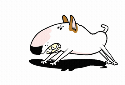 Cartoon Dog With Mouth Wide Open GIF