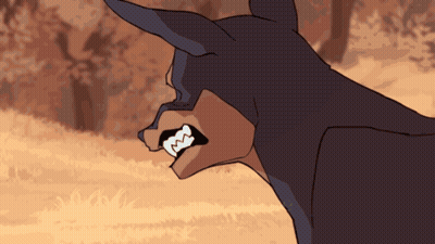 Cartoon Dog With Sharp Teeth GIF