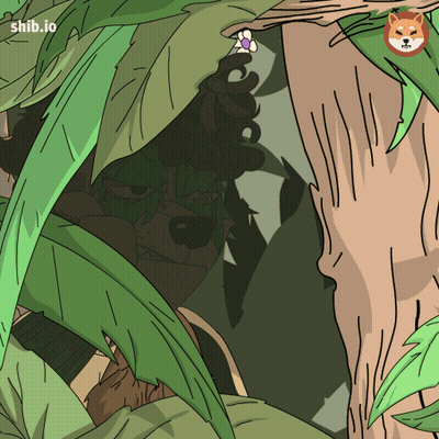 Cartoon Dog With Shiba Inu Logo GIF