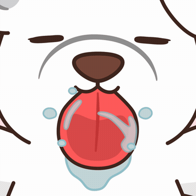 Cartoon Dog With Tongue Hanging Out GIF