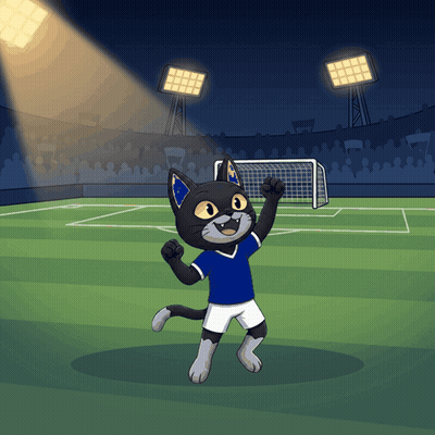 Cartoon Dogs Cheering On A Field GIF