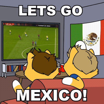 Cartoon Dogs Cheering on Soccer Field