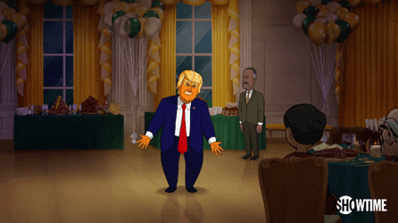 Cartoon Donald Trump Dancing GIF