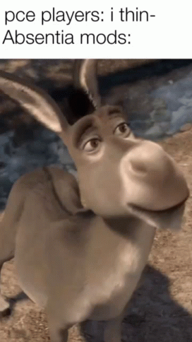Cartoon Donkey With PCE Players Caption GIF