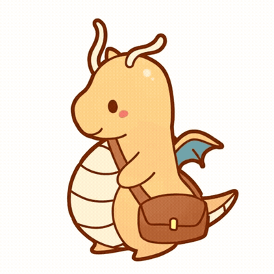 Cartoon Dragon Carrying Envelope With Heart GIF