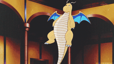 Cartoon Dragon Hanging From Ceiling GIF