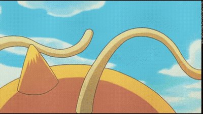 Cartoon Dragon Standing In Front Of Espana Flag GIF