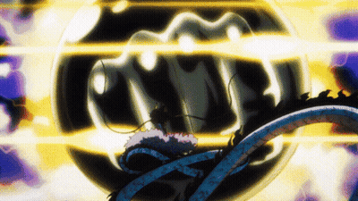 Cartoon Dragon Surrounded By Glowing Sphere GIF