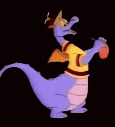 Cartoon Dragon Thumbs Up Yellow Shirt Hat GIF