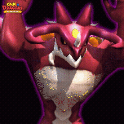 Cartoon Dragon With Calm & Dragons GIF