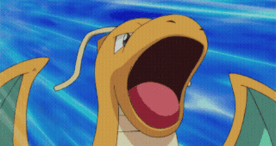 Cartoon Dragon With Mouth Open And Tongue Out GIF