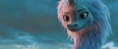 Cartoon Dragons Standing In Field GIF