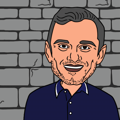 Cartoon Drawing of a Man With Beard