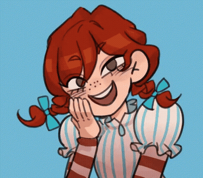 Cartoon Drawing Of Wendy From Whopper GIF
