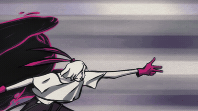 Cartoon Drawing Person Purple Background GIF