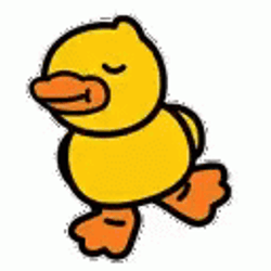 Cartoon Duck Dance To Relax GIF